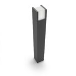 Stalp LED pentru iluminat exterior Philips Arbour, 6W (47W), 600 lm, lumina calda (2700K), IP44, 770x100mm, Antracit - Image 2