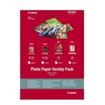 Hartie foto Canon VP-101S Variety Pack, dimensiune 10x15cm, greutate 200g/m2, 20 coli, 5 High gloss, 5 semi gloss, 5 matte, 5 glossy.