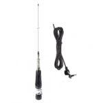 Antena CB PNI LED 1000 rabatabila, 80 cm lungime, cu cablu si montura fixa tip fluture, 26-30 MHz, 300 Watt, ilumineaza in timpul emisiei, Lungime cablu: 4M, Otel inoxidabil - Image 2