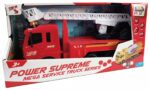 VEHICULE CU LUMINI, SUNETE SI FRICTIUNE, SCARA 1/6, 53 CM, AUTOSPECIALA POMPIERI ROSIE - Image 2