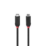 Cablu Lindy 2m USB4 240W Type C, 40 Gbps, Black Line - Image 2