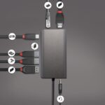 Mini Docking Station Lindy USB 3.2 Type C - 4K HDMI & DP, PD 3.0 100W, USB 3.2, Gigabit Ethernet, SD, Audio - Image 4
