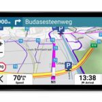 GPS Garmin Dezl LGV720, tip afisaj IPS super-panoramic de 6,95", TFT color, cu panou tactil capacitiv pe celule, rezolutie 1024 x 600 pixeli, durata de viata baterie până la 1,5 ore