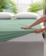 CEARCEAF PAT CU ELASTIC 160X200 CM VERDE - Image 4