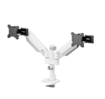 Brat dublu monitor Neomounts DS65S-950WH2; pentru display-uri cu diagonale 24"-34", sistem de prindere VESA 75x75~100x100, greutate maxima suportata 11 - per ecrankg, full motion, tilt +70°, swivel 90°, rotate 90°; gas spring; culoare alb. Garantie 5 ani - Image 3