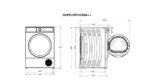 Uscator de rufe HEINNER HHPD-V9T1CHSA++, 9 kg, Clasa: E, Argintiu - Image 3