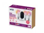 Pachet WiZ Connected cu 3 Becuri LED RGB inteligente A60, Wi-Fi, E27 ,8.5W (60W), 806 lm, lumina alba si color (2200-6500K) + Camera videoWi-Fi (2,4GHz), 1080P, 30 FPS, vedere nocturna - 5M, cu detectiamiscarii, obiectelor si a persoanelor, microfon inclus, discutie in 2sensuri - Image 2