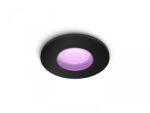 Spot LED RGB incastrat Philips Hue Xamento, Bluetooth, GU10, 5.7W,350lm, lumina alba si color (2000-6500K), IP44, Negru