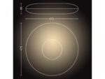Plafoniera LED Philips Hue Cher, Bluetooth, 24W (204W), 2900 lm ,luminaalba (2200-6500K), IP20, 47.5cm, Intrerupator cu variator inclus - Image 3