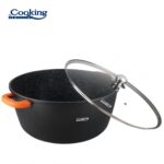 SEMIOALA ALUMINIU+CAPAC 44X19 CM,23L,DARK LINE, COOKING BY HEINNER - Image 2