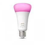 Bec LED RGB inteligent Philips Hue A67, Bluetooth, E27, 13.5W (100W) ,1597 lm, lumina alba si color (2000-6500K)