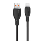 Cablu alimentare si date Baseus Pudding, Fast Charging pentru smartphone, USB la USB-C 100W, lungime cablu 1.2m, negru - Image 2