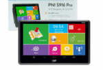 Sistem de navigatie GPS + DVR PNI S916 PRO ecran 7 inch cu Android 6.0, memorie 16 GB, 1GB DDR3 RAM,  Android 6.0, Toucscreen, Rezolutie: 800 x 480 pixeli, Procesor:  1.3 GHz, Slot card: Micro SD, FM transmitter, Acumulator  2000 mAh.