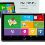 Sistem de navigatie GPS + DVR PNI S916 PRO ecran 7 inch cu Android 6.0, memorie 16 GB, 1GB DDR3 RAM,  Android 6.0, Toucscreen, Rezolutie: 800 x 480 pixeli, Procesor:  1.3 GHz, Slot card: Micro SD, FM transmitter, Acumulator  2000 mAh.