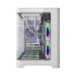 Carcasa 1STPLAYER UV6-WH, RGB, Cube Tower, White - Image 3