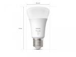 2 Becuri LED inteligente Philips Hue A60, Bluetooth, E27, 9W (60W) ,806lm, lumina calda (2700K) - Image 2