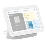 Boxa inteligenta Google Nest Hub (2nd Gen), 7" touchscreen, Wi-Fi, Bluetooth, 3 Microfoane, Alb