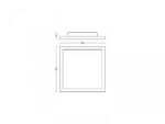 Panou LED Philips Hue Aurelle SQ, Bluetooth, 39W, 3750 lm, luminaalba(2200-6500K), IP20, 60cm, Aluminiu, Alb, Intrerupator cu variatorinclus - Image 4