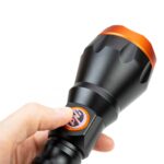 Lanterna PNI Adventure F550 Crystal LED, 10W, din aluminiu, 500lm, pana la 700m, IPX6, acumulator 4000mAh inclus, incarcare prin USB Type-C, Tip led: Osram Crystal LED, 10W, Material carcasa: Aluminiu anodizat, Clasa de protectie: IPX6, 500 lumeni, Raza actiune: Pana la 700 m, Dimensiuni: Ø57 x 203 - Image 5