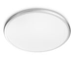 Plafoniera LED Philips Spray CL260, 17W, 1500 lm, lumina calda (2700K) ,IP44, 34.7cm, Metal/Plastic, Argintiu