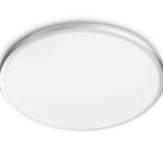 Plafoniera LED Philips Spray CL260, 17W, 1500 lm, lumina calda (2700K) ,IP44, 34.7cm, Metal/Plastic, Argintiu