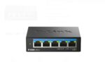D-LINK DMS-105 UNMANAGED SWITCH 5 PORT, Interfata: 5 x 10/100Mbps/1G/2.5G, Auto MDI/MDIX, CAPACITATE SWITCH: 25gBPS, Packet Forwarding Rate:18.6 Mpps, Dimensiuni 100.5 x 82 x28mm, Greutate: 238.6 g. - Image 2