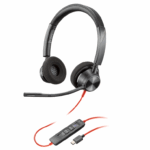 Casti Head-band HP Blackwire 3320, Cu fir, Negru
