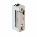 Yala electromagnetica incastrabila Alimentare: 8-12 Vca/cc, 700mA Actionare: impuls Inchisa fara alimentare (fail secure) Alte caracteristici: memorie mecanica, limba ajustabila, simetrica, reversibila, buton de deblocare Tempertatura:  -15°C ~ 40°C Dimensiuni: 67 x 20.5 x 28 mm