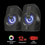 Boxe Stereo Trust Gemi RGB 2.0 Speaker, 6W, negru - Image 2