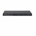 Dahua Managed switch 16 porturi PFS4218-16ET-240, Interfata: 16 x RJ45 - 10/100 Base-T (14 PoE (802.3af/at) + 2 Hi-PoE / PoE (802.3bt) / PoE (802.3af/at)), 2 x port Combo SFP (1000 Base-X) / RJ45 (10/100/1000 Base-T) - Uplink, 1 x RJ45 - Consola, Dimensiuni: 440 x 300 x 44 mm,