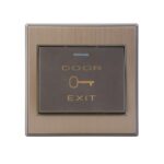 Buton de iesire, incastrabil, ND-EB02A-M; Iesire contact: NO/NC; luminade noapte; Material: otel inoxidabil; Dimensiuni: (L x W x H) 86x86x30mm;