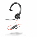 Casti Mono-casca HP Blackwire 3310, Cu fir, noise-canceling, Negru