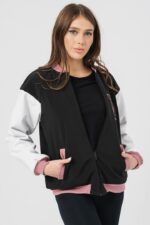 W JACHETA BOMBER  PINK  S