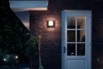 Aplica LED pentru exterior Philips Samondra, 12W (83W), 1200 lm ,luminacalda (2700K), IP44, 190x190x90mm, Antracit - Image 3