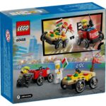 PACHET DE CURSE FURGONETA DE PIZZ VS. CAMION DE POMPIERI, LEGO 60458 - Image 4