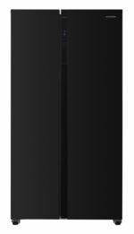 Side by Side HEINNER HSBS-H442NFBKE++, No Frost, 442 L, Clasa E, Negru