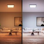 Panou LED Philips Hue Aurelle SQ, Bluetooth, 39W, 3750 lm, luminaalba(2200-6500K), IP20, 60cm, Aluminiu, Negru, Intrerupator cu variatorinclus - Image 3