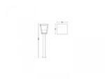 Stalp tip felinar LED RGB pentru exterior Philips Hue Econic, 15W (79W) ,1150 lm, lumina alba si color (2000-6500K), IP44, 1000x163mm, Negru - Image 3