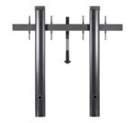 Stand de podea cu fixare in perete B-Tech, pentru doua display-uri cu diagonala 56-65", suporta pana la 70kg (per ecran), inaltime stand 2m, VESA pana la 600x400, include polita pentru montarea camerei de videoconferinta, cable management integrat, include suruburi de blocare a ecranelor pentru a