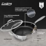 TIGAIE ADANCA INOX +CAPAC STICLA IN 3 STRATURI  28*7.5CM, 4.2 L, TITANIUM3, COOKING BY HEINNER - Image 7