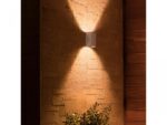 Aplica LED RGB pentru exterior Philips Hue Resonate UP&DOWN, 2x8W(98W), 1200 lm, lumina alba si color (2000-6500K), IP44, 93x120x180mm,Inox - Image 2