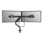 Brat dublu monitor Neomounts DS75S-950BL2; pentru display-uri cu diagonale 17"-32", sistem de prindere VESA 75x75~100x100, greutate maxima suportata 8 - per ecrankg, full motion, tilt 60°, swivel 90°, rotate 180°, distanta fata de perete 204-741mm; gas spring; culoare negru. Garantie 5 ani