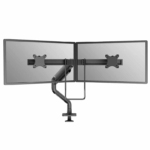 Brat dublu monitor Neomounts DS75S-950BL2; pentru display-uri cu diagonale 17"-32", sistem de prindere VESA 75x75~100x100, greutate maxima suportata 8 - per ecrankg, full motion, tilt 60°, swivel 90°, rotate 180°, distanta fata de perete 204-741mm; gas spring; culoare negru. Garantie 5 ani