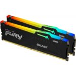 Memorie RAM Kingston DDR5 6000Mhz CL40 1.35V Dual Channel Kit Fury Beast Black RGB XMP - Image 2