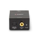 DAC Lindy Phono to TosLink (Optical) & Coaxial Convert analogue audio to a digital audio signal  Technical details  Specifications  Video Interface: - Interface Standard: - Supported Bandwidth: - Maximum Resolution: - HDCP Support: - Audio Interface: Phono (R/L) Chipset: CS8406 Supported Audio: LPCM - Image 2