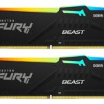 Memorie RAM Kingston FURY Beast RGB, 64GB DDR5, 6000MHz, CL30