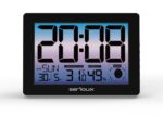 Ceas termometru higometru de camera TH86145,  caracteristici: temperatura interioară, afișare ora, calendar, faza lunii, alarmă SPECIFICAȚII: alimentare: adaptor DC 5V 150 mA, baterii: 3x baterii AAA (nu sunt incluse), unitate de temperatură: C&F, interval de afișare a temperaturii: -9,9 - Image 2