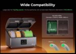 CREALITY 3D SPACE PI X4 FILAMENT DRYER, Capacitate: 4 role de filament, doua camere independente cu control temperatura independent, temperatura: pana la 85°C, dezumidifcare activa, Touchscreen 3.2", Compatibil cu role de filament de 1kg, 2kg, diametru 1.75mm si 2.85mm. - Image 3