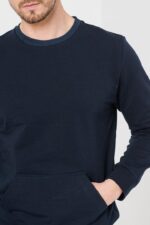 BLUZA COTON CASUAL BARBATI NAVY-L - Image 6