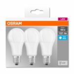 3 Becuri LED Osram Base Classic A, E27, 13W (100W), 1521 lm,lumina neutra (4000K)